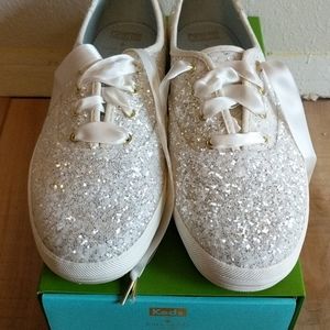 New in Box Keds Glitter (cream) sz 9.5